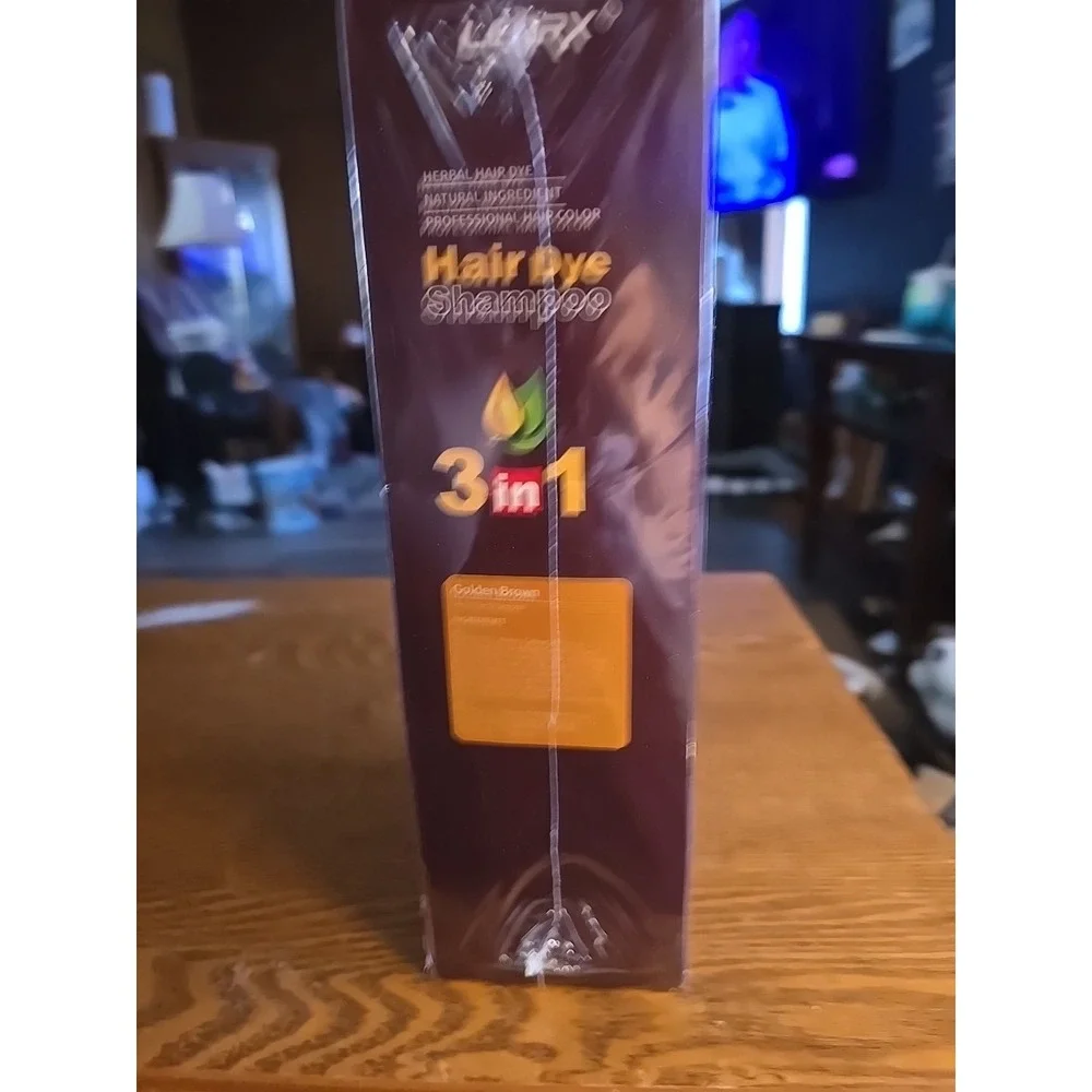 3 In 1 Hair Dye and Color Shampoo, Golden Brown, 16.9 Fl‎ Oz - Instant Herba...